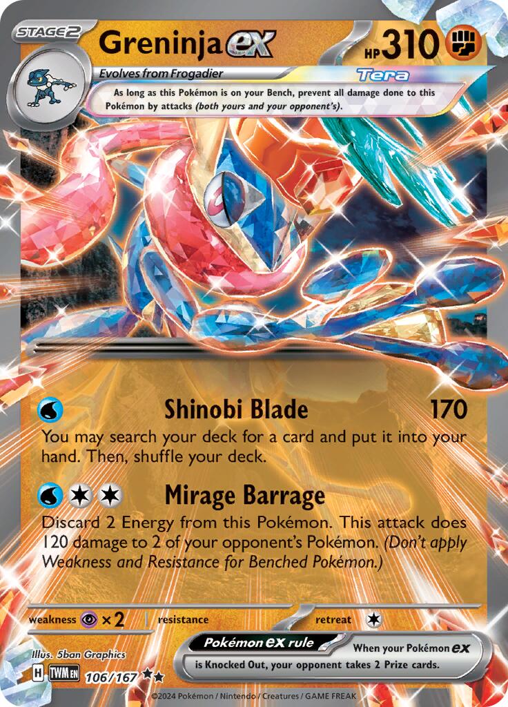 Greninja ex (106/167) [Scarlet & Violet: Twilight Masquerade]