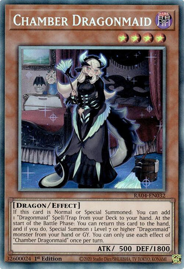 Chamber Dragonmaid [RA04-EN032] Prismatic Collector's Rare