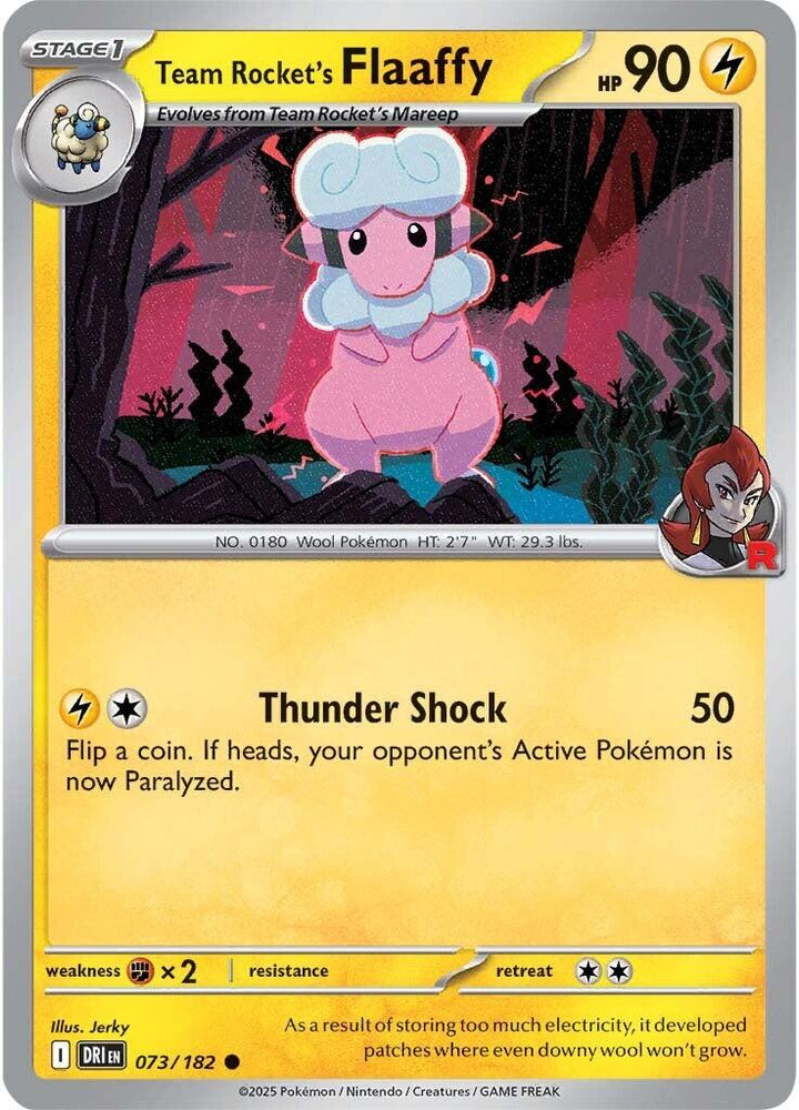 Team Rocket's Flaaffy (073/182) [Scarlet & Violet: Destined Rivals]