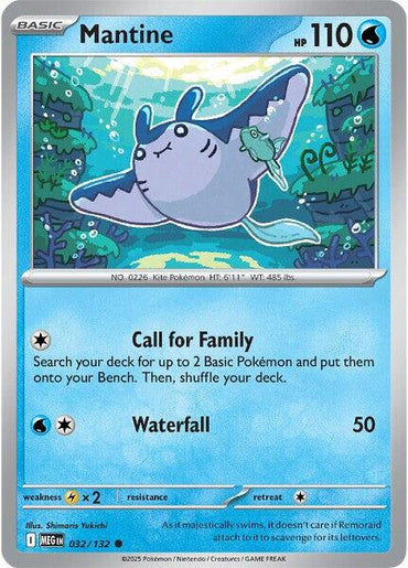 Mantine (032/132) [Mega Evolution: Base Set]