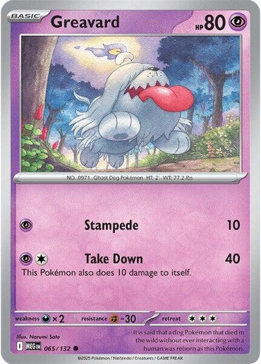 Greavard (065/132) [Mega Evolution: Base Set]