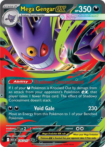 Mega Gengar ex (125/217) [Mega Evolution: Ascended Heroes]