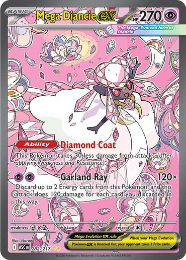 Mega Diancie ex (282/217) [Mega Evolution: Ascended Heroes]