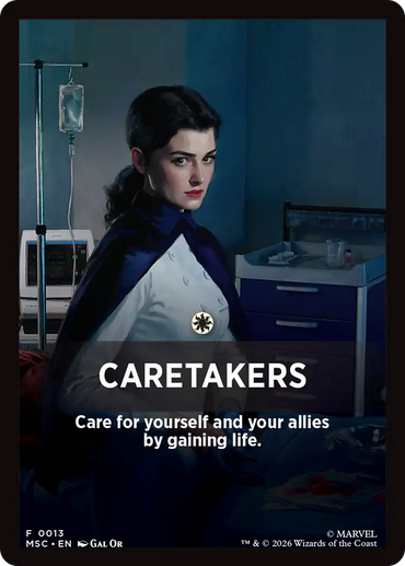 Caretakers Theme Card [Marvel Super Heroes Commander]