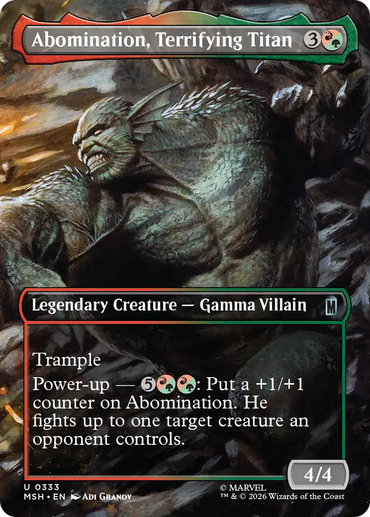 Abomination, Terrifying Titan (Borderless) [Marvel Super Heroes]