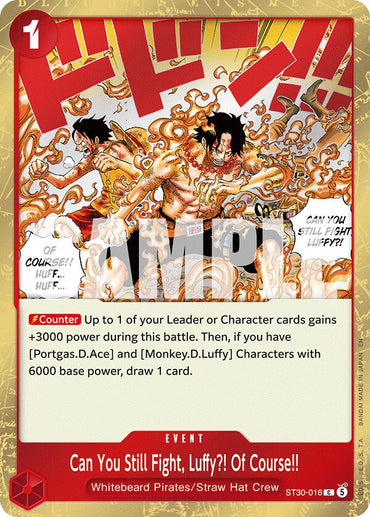 Can You Still Fight, Luffy?! Of Course!! [Starter Deck EX: Luffy & Ace]