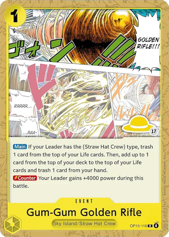 Gum-Gum Golden Rifle (Luffy Deck) [Set Sail Deck Set]
