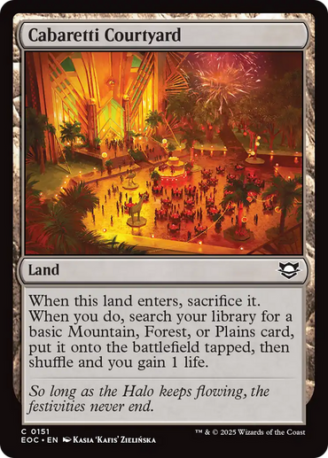 Cabaretti Courtyard [Edge of Eternities Commander]