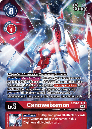 Canoweissmon [BT10-011] (Alternate Art) [Xros Encounter]