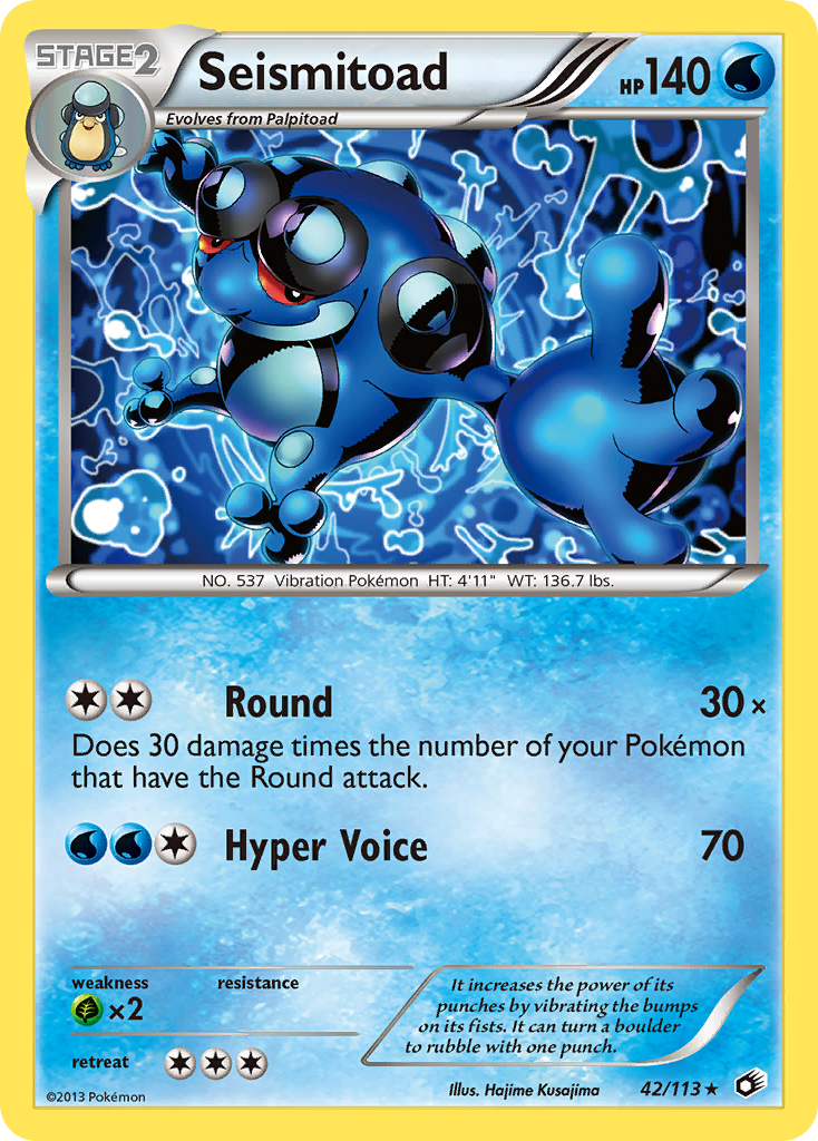 Seismitoad (42/113) [Black & White: Legendary Treasures]