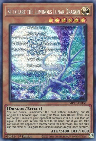 Seleglare the Luminous Lunar Dragon [MP21-EN159] Prismatic Secret Rare