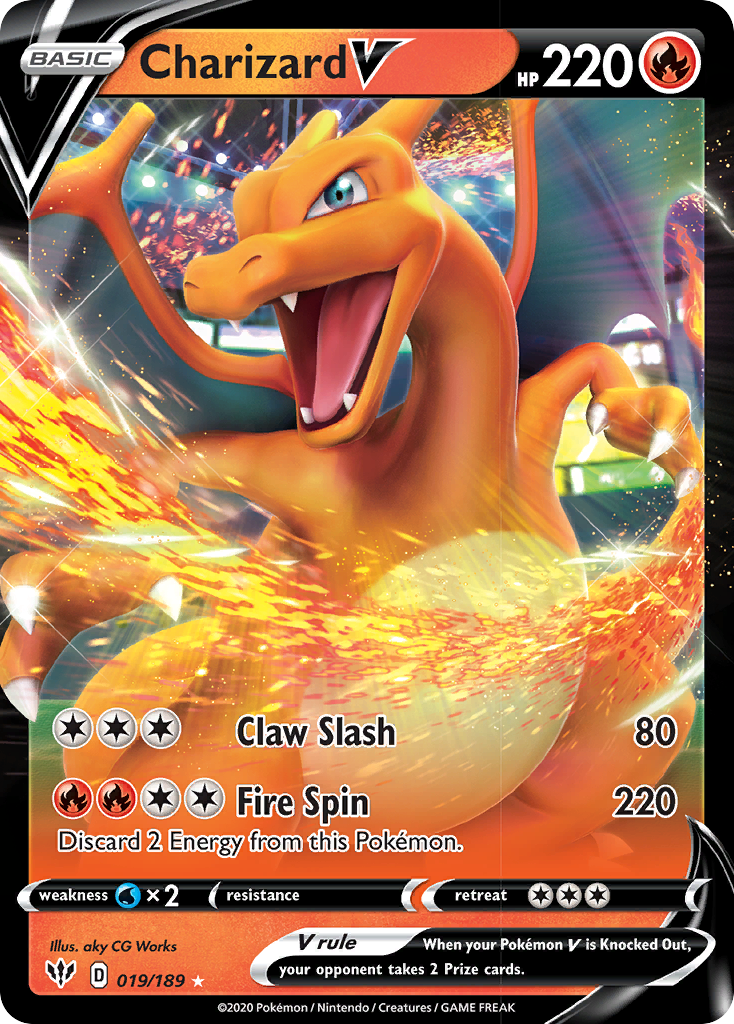 Charizard V (019/189) [Sword & Shield: Darkness Ablaze]