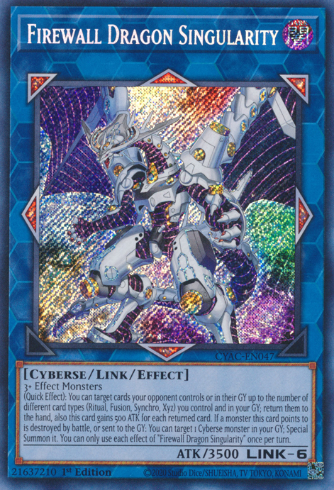 Firewall Dragon Singularity [CYAC-EN047] Secret Rare