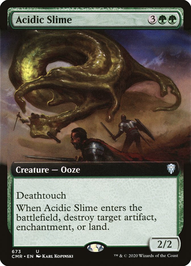 Acidic Slime (Extended Art) [Commander Legends]