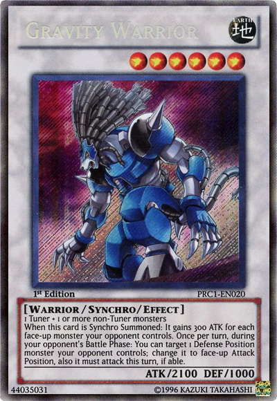 Gravity Warrior [PRC1-EN020] Secret Rare