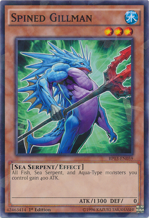 Spined Gillman [BP03-EN059] Shatterfoil Rare