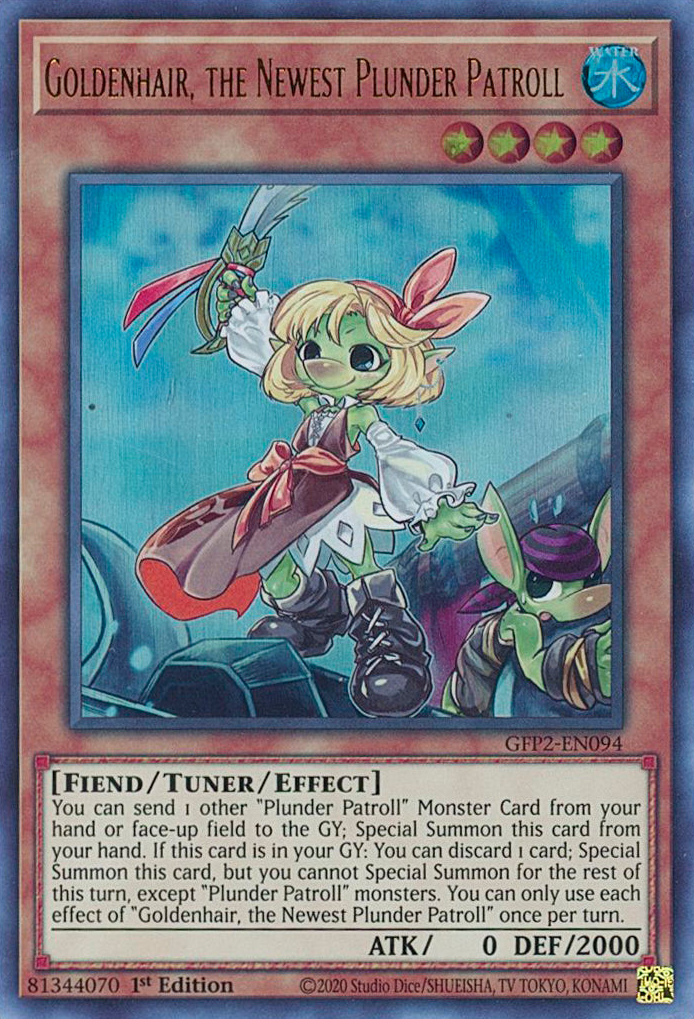 Goldenhair, the Newest Plunder Patroll [GFP2-EN094] Ultra Rare